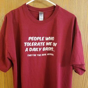 Tshirt - Maroon - Funny - XXL